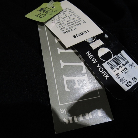 NEW Studio I Black Coat Dress & Animal Print Scarf - Picture 6 of 6